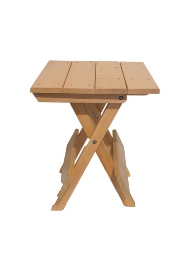 Açılır Kapanır Ahşap Tabure 35 Cm Şık Ve Dayanıklı Natural