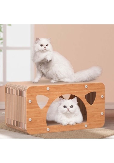 Suntek Kedi Tırmığı Karton Tırmalama Pedi Oluklu Yatağı