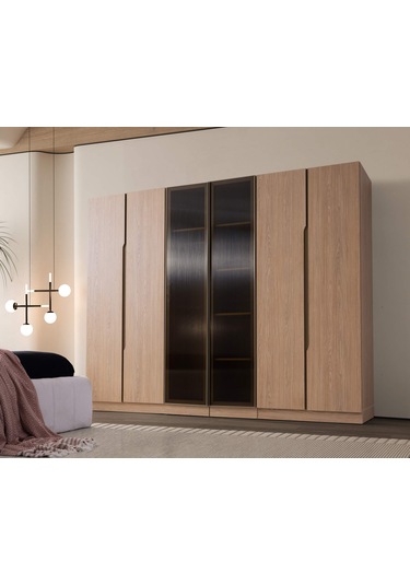 Alaska 6 Kapaklı Gardırop %100 Mdf