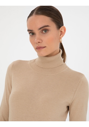 Pierre Cardin Kadın Bej Kazak /triko 50315747-vr011 Bej