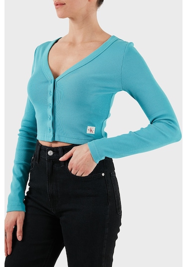 Calvin Klein Bayan Hırka Lv047c204g Xeg Turkuaz Turkuaz Calvin Klein Bayan Hırka Lv047c204g Xeg Turkuaz Turkuaz