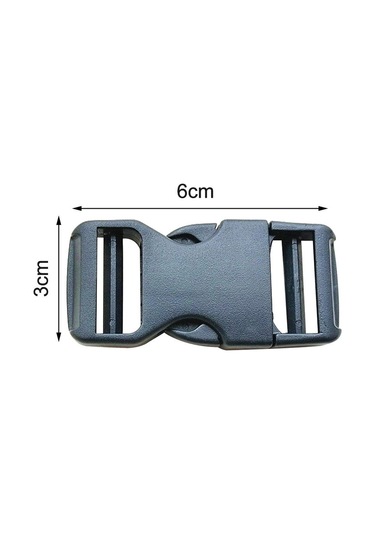 12 Adet Çift Yayın Plastik Tokalar Sapanlar Sırt Çantası Bavul Açık İçin Toka Klipleri Siyah