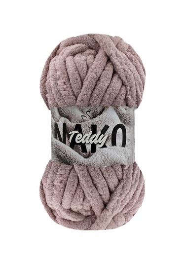 Teddy Peluş Dokulu Yumuşak El Örgü Yünü 13953 Pudra
