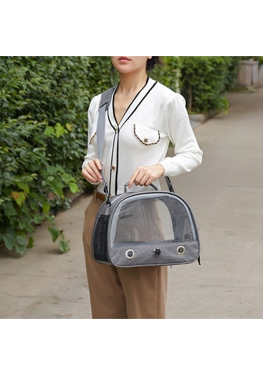 Kuş Taşıyıcı Taşınabilir Katlanır Oxford Kumaş Kuş Uu0169 Gri