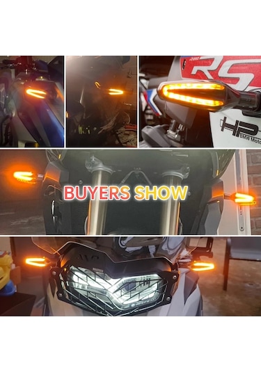 Bmw R1200 Motosiklet İçin 2 Adet Kc062 18leds Dönüş Sinyali Işığı Şeffaf Siyah