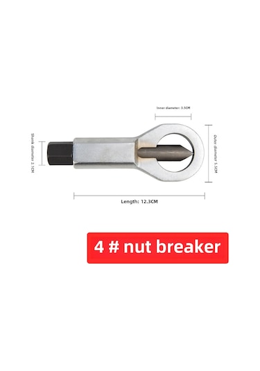 Geeksen Ev İçin Paslı Somun Ve Somon Açıcı, Cr-v Çelik Malzeme İle Somon Ayırıcı Araç Seti 4 Adet