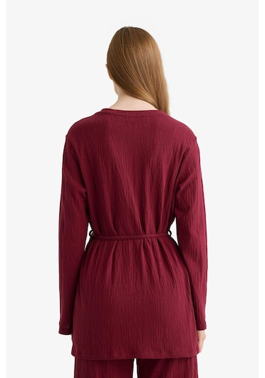 Defacto Regular Fit Bisiklet Yaka Bağlamalı Uzun Kollu Tunik F5369ax25aubr115 Bordo Defacto Regular Fit Bisiklet Yaka Bağlamalı Uzun Kollu Tunik F5369ax25aubr115 Bordo