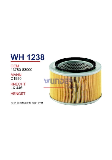 WUNDER WH1238 HAVA FİLTRESİ - SUZUKi SAMURAi SJ 413 Y.M