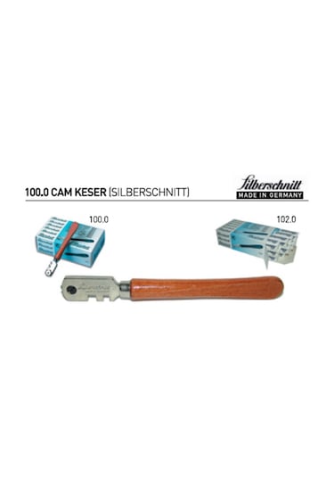 Silberschnitt Ahşap Saplı Cam Kesme Elması