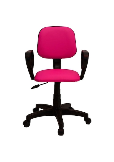 Türksit Eko Kollu Çalışma Koltuğu Kumaş Pembe Pembe