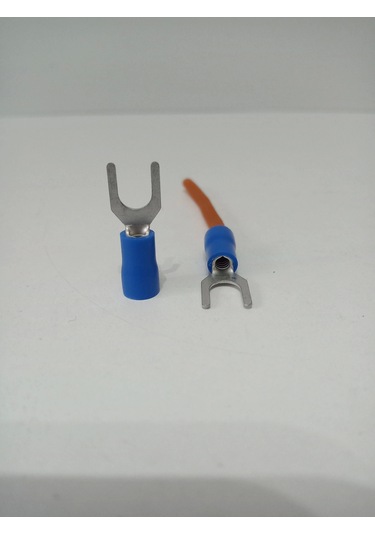 14ga 16ga Yalıtımlı Çatal Kablo Ucu - Amfiye Takılan Çatal Hoparlör Terminali - 4 Adet