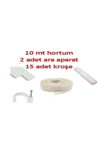 Klima Su Tahliye Drenaj Hortumu 5/8- 10mt + Ek Birleştir