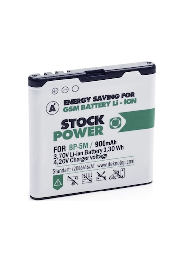 Nokia Bp 5M - 6500 900 Mah Stock Power Batarya