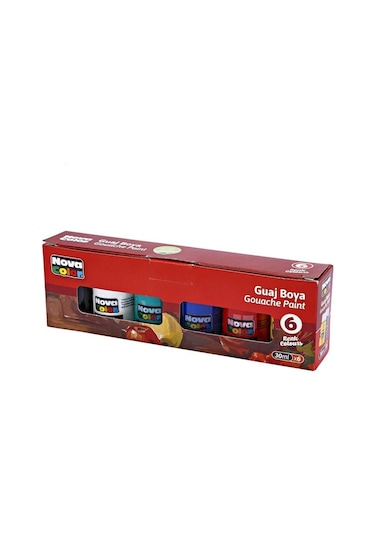 Nova Color Guvaş Boya 6 Renk Şişe Set Diğer