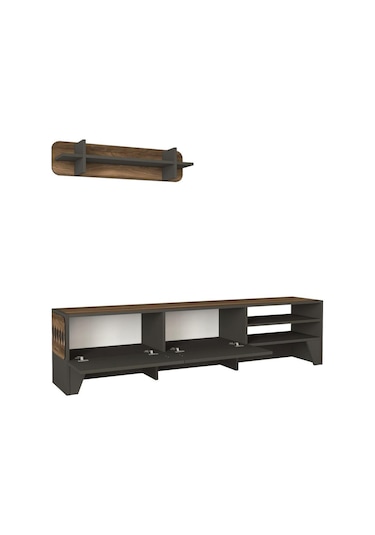 Dekorister Chester Tv Ünitesi Ceviz-Antrasit