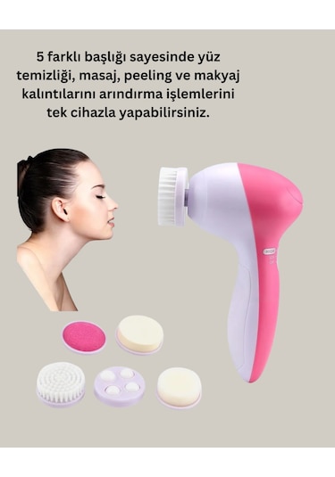Flzdgnkr Tnabilir 5 İn 1 Elektrikli Cilt Temizleyici