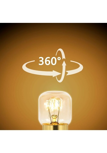 3'lü Paket 25w Kısılabilir Fırın Lambası, E14 T22, 25w Akkor Ampul, Y
