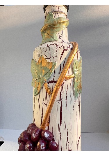 500 Ml Kil Kabartma Uygulama Akdeniz Ve Ege Dokunuşu El Yapımı Zeytinyağı & Üzüm Sirke Şişeleri, Yağ Bordo