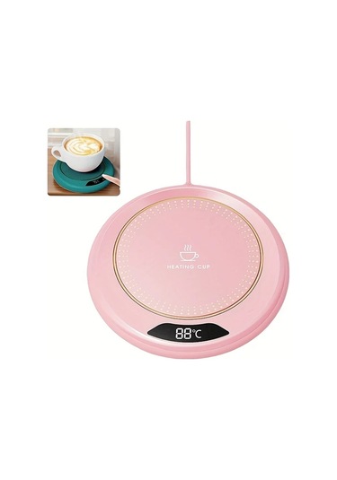 Willowhaven Pembe 3 Kademeli Sıcaklık Kontrollü Taşınabilir Usb Isıtacak Tabanı, Kahve Çay Isıtıcı