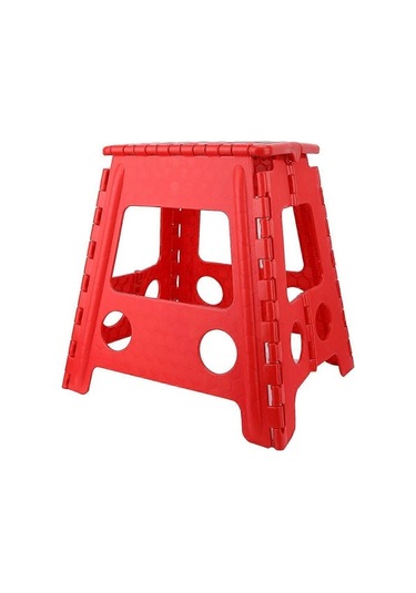 Bloomnest Katlanır Masaj Taburesi Dot Plastik Küçük Sandalye, 29x22x39cm, Kırmızı Altın Siyah, Pratik Ve Taşınabilir, Güvenli Kullanım İçin Uygun Altın - Siyah