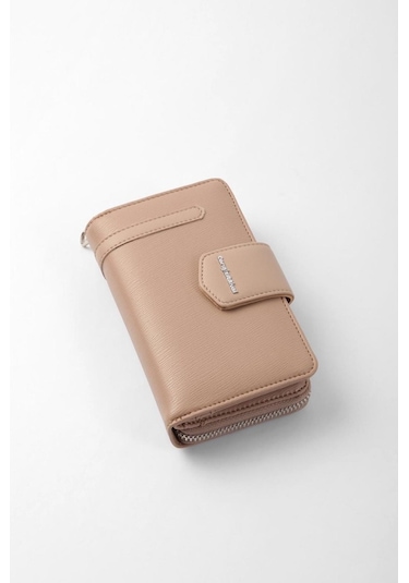 Cengiz Pakel Kadın Orta Boy Cüzdan 65256M Vizon- Vizon