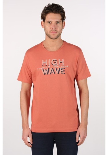 Arma Erkek Büyük Beden Bisiklet Yaka Tişört Y22374868301 Pembe