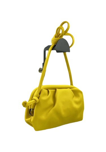 Sentt Deri Salaş Mini El Çantası Sarı - Sarı