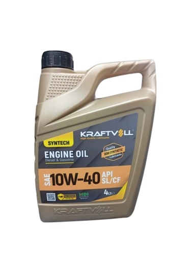 Kraftvoll Ecotech 10w-40 Api Sl/cf Sentetik Motor Yağı 4 L