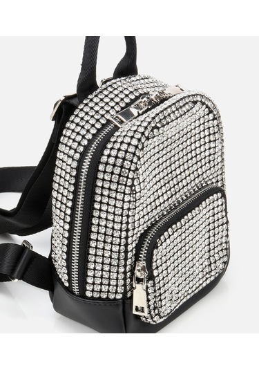 Hotiç Kadın Gri Taşlı Sırt Çantası 03cah309020a250 Gri