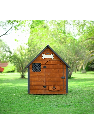 Mandu Isı Yalıtımlı Ahşap Köpek Kulübesi Xlarge