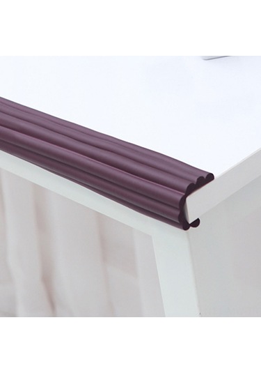 Moveevo 2 Metre Kahverengi Minder Bandı - Nbr Köpük Çarpma Emici, Masa Sandalye Dolap Kenar Koruyucu, 3m Çift Taraflı Bantlı Çok Renkli