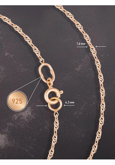 Mıx Jewelry Gümüş Ayak Bileği Bilekliği Altın Kaplama 40718213 Altın