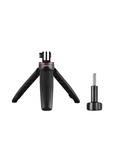 Mini Genişletilebilir Masaüstü Tripod Elde Taşınabilir Aksiyon Kamerası Vlog Selfie Çubuğu Braketi Gopro Hero 9/8/7/6/5 İçin Yedek Siyah