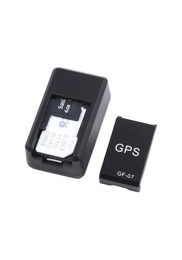 Pazly Küçük Siyah Gps - Ses Kontrolü, Uzaktan Dinleme, Sos & Mobil Alarm, Gerçek Zamanlı Konum Takibi, 35x20x14mm