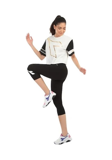 Diadora 102.175700-80013 Iconic 3/4 Kadın Tayt Siyah