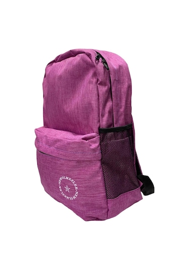 Su Geçirmez Kumaş Ortaokul Lise Unisex Okul Sırt Ve Seyahat Çantası - Pembe
