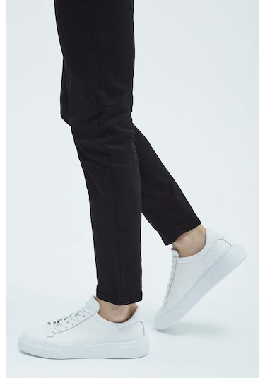 Tamer Tanca Erkek Hakiki Deri Beyaz Sneakers & Spor Ayakkabı 04 2501 Erk Ayk Y23 Beyaz Fltr Beyaz