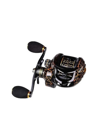 Novahub Abu Balıkçılık Makarası Siyah/sarı W10 Mikro Sol El Balıkçılık Makarası - 10kg Maks. Sürükleme - 7,2:1 Dişli Oranı