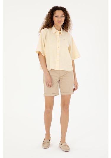 U.s. Polo Assn. Kadın Kum Şort / Bermuda 50281722-vr085 Kum Rengi Kum U.s. Polo Assn. Kadın Kum Şort / Bermuda 50281722-vr085 Kum Rengi Kum