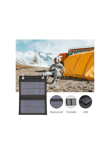 Mufunye Taşınabilir 4w Katlanabilir Güneş Enerjili Şarj Çantası - Hızlı Usb Şarj, Kamp & Seyahat İçin