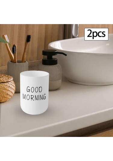 Pazly Tutucu Tezgah Tatil Suntek Fırçası Diş Beyaz Beyaz 330ml 2x Xy Beyaz