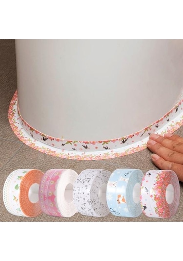 Banyo Su Geçirmez Dikişler Kendinden Yapışkanlı Büyük Yapışkanlık Sızdırmazlık Bandı Banyo Küveti Sızdırmazlık Şeridi Mutfak D