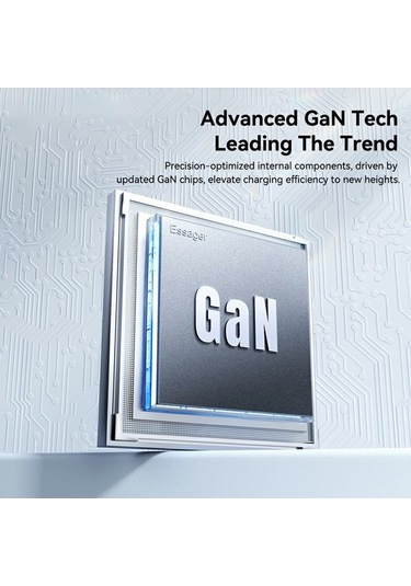 Tongxida 65w Hızlı Şarj Adaptörü, Usb A + C Çift Bağlantı, Ultra İnce Seyahat Şarj Cihazı, Siyah