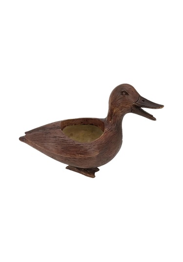 Suntek Magideal Ördek Heykeli Saksı Balkon Bitki Tutucu