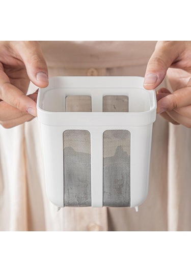 Homyl Gıda Süzgeci Yoğurt Filtresi Soya Ev Suyu İçin Yeniden Beyaz