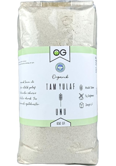 OG natural Organik Yulaf Ezmesi Ve Organik Yulaf Unu Seti +6 Ay Set