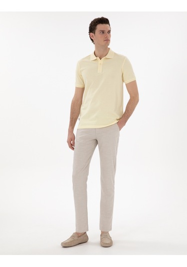 Pierre Cardin Erkek Açık Sarı Tişört Basic 50302561-vr004 Açık Sarı