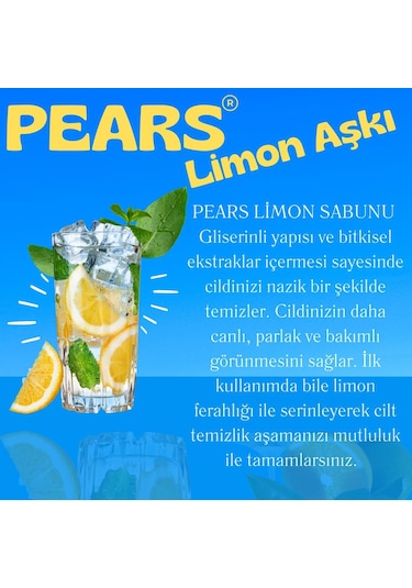Pears Gliserinli Limon Sabunu 120 G