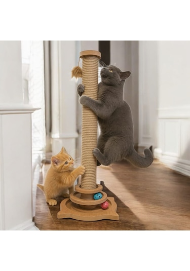Kedi Tırmalama Çubuğu Ve Oyuncağı 64 CM