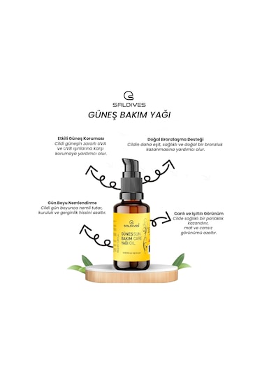 Güneş Bakım Yağı 50 Ml